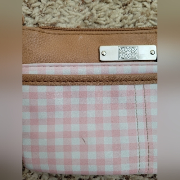Camden pink and white gingham cross body purse - Picture 2 of 12
